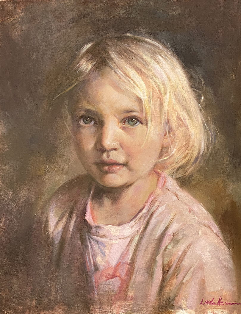 Sweet Innocence Oil on Canvas by Linda Nearon