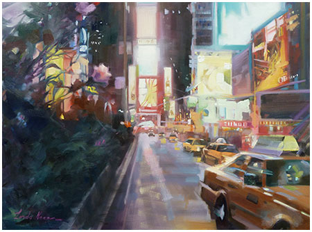 Image of Times Square painting
